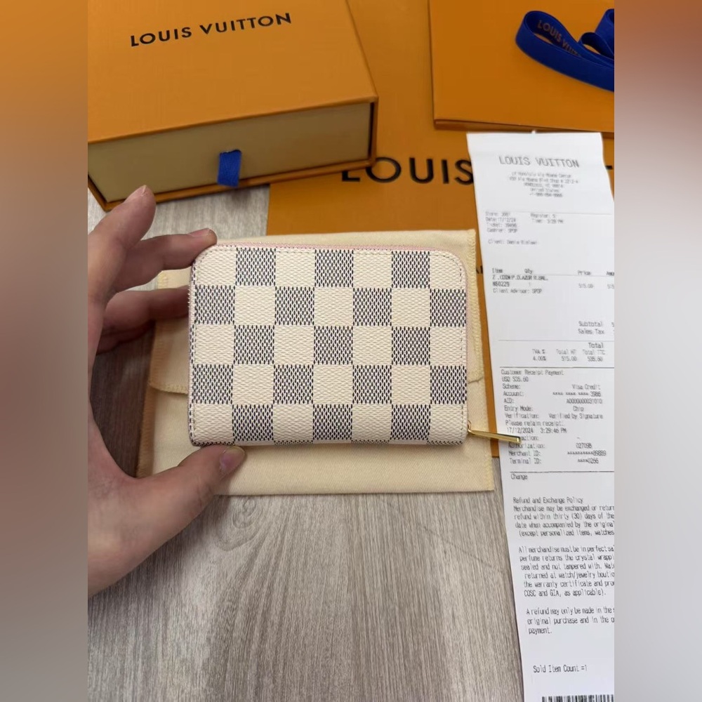 Louis Vuitton Damier Azur Zippy Coin Purse - Picture 3 of 15